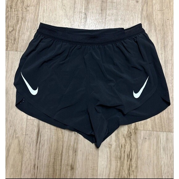 Nike AeroSwift Dri-Fit ADV 2" Running Shorts Mens Size LARGE Black FN3349-010 - Picture 1 of 10